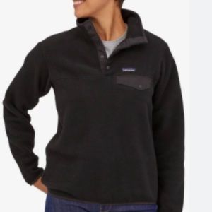 Patagonia black Synchilla re-tool snap-t pullover